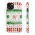 Watercolor Christmas Knitting - Impact Resistant Phone Case iPhone 13 Matte